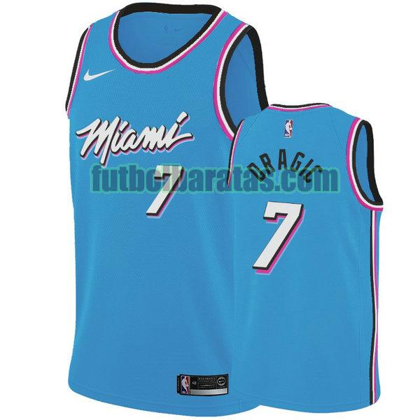 camiseta city edition 19-20 goran dragic 7 miami heat azul hombro