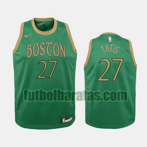 camiseta city edition 19 20 daniel theis 27 boston celtics verde niño