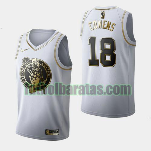 camiseta city edition 19 20 david cowens 18 boston celtics blanco hombre