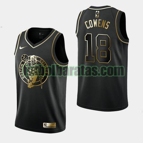 camiseta city edition 19 20 david cowens 18 boston celtics negro hombre