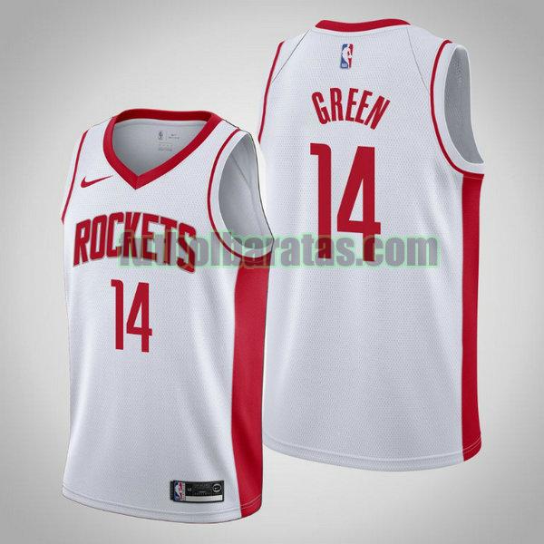 camiseta city edition 19 20 gerald green 14 houston rockets blanco hombro