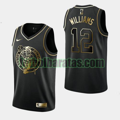 camiseta city edition 19 20 grant williams 12 boston celtics negro hombre