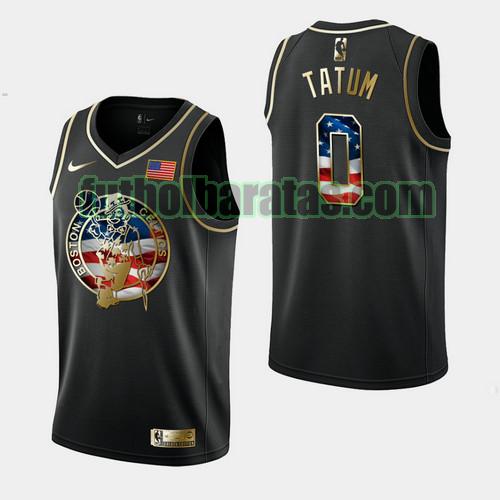 camiseta city edition 19 20 jayson tatum 0 boston celtics negro hombre