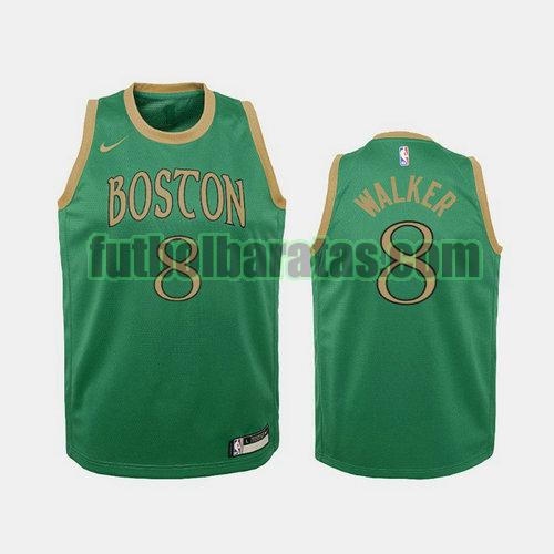 camiseta city edition 19 20 kemba walker 8 boston celtics verde niño