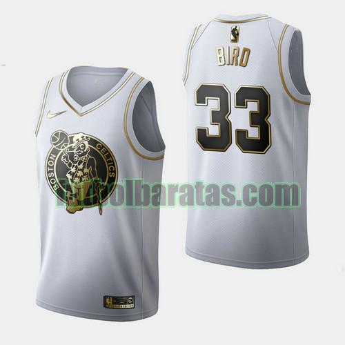 camiseta city edition 19 20 larry bird 33 boston celtics blanco hombre