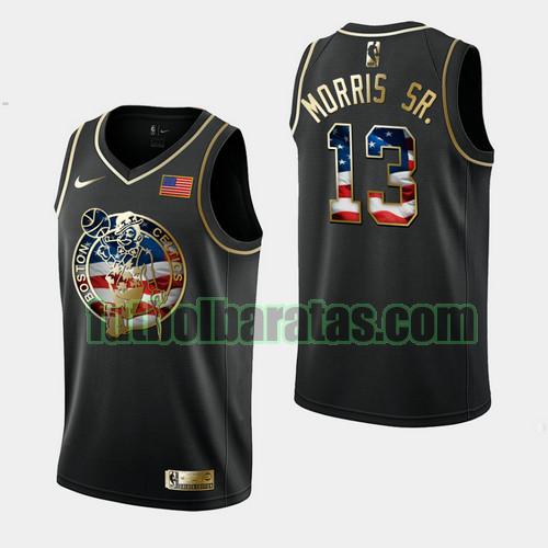 camiseta city edition 19 20 marcus morris sr 13 boston celtics negro hombre