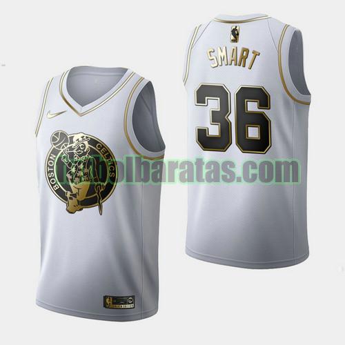 camiseta city edition 19 20 marcus smart 36 boston celtics blanco hombre