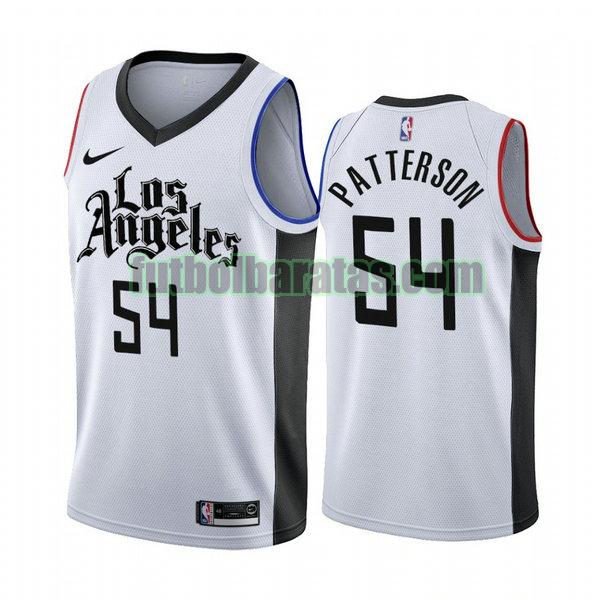 camiseta city edition 19 20 patrick patterson 54 los angeles clippers blanco hombro