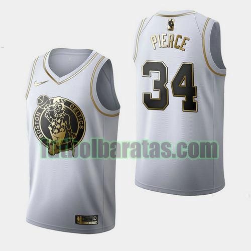 camiseta city edition 19 20 paul pierce 34 boston celtics blanco hombre