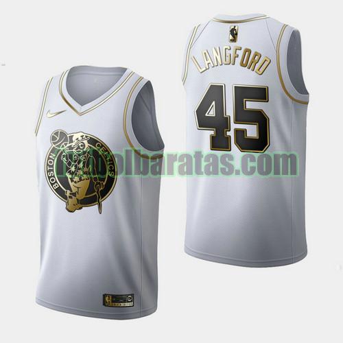 camiseta city edition 19 20 romeo langford 45 boston celtics blanco hombre