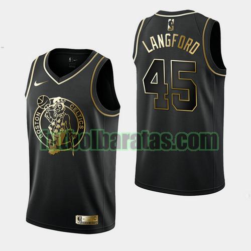 camiseta city edition 19 20 romeo langford 45 boston celtics negro hombre