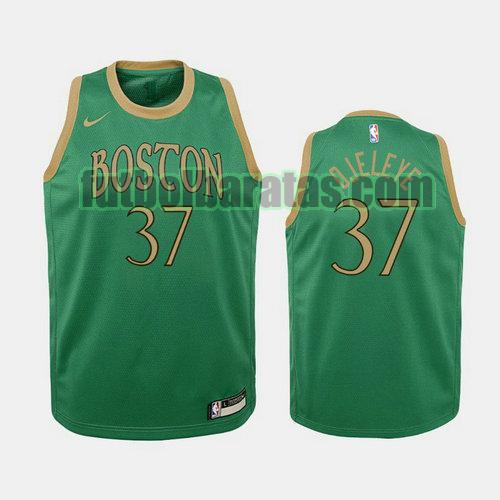 camiseta city edition 19 20 semi ojeleye 37 boston celtics verde niño