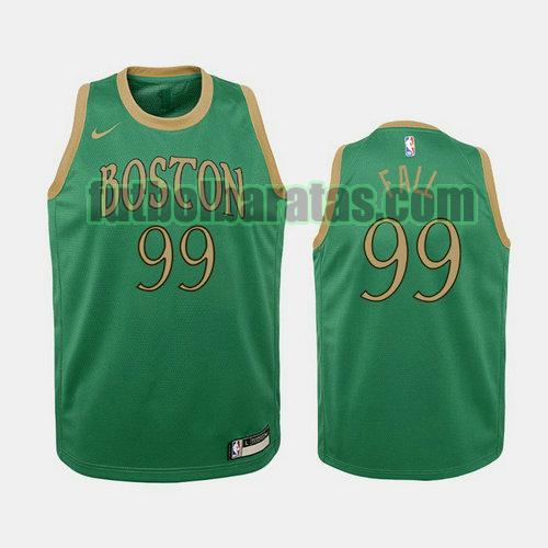 camiseta city edition 19 20 tacko fall 99 boston celtics verde niño