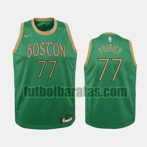 camiseta city edition 19 20 vincent poirier 77 boston celtics verde niño