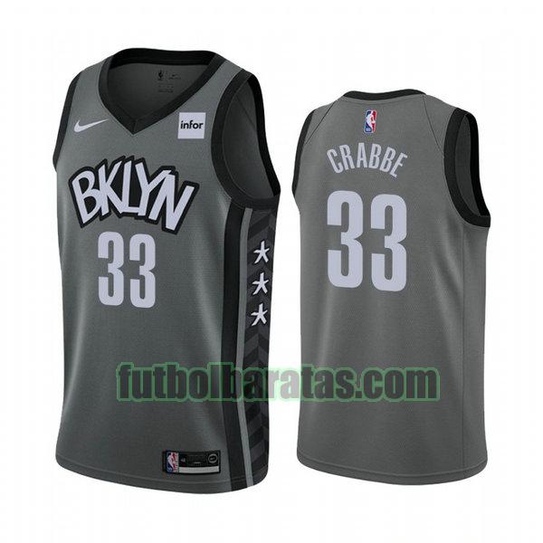 camiseta city edition 2020 allen crabbe 33 brooklyn nets gris hombro