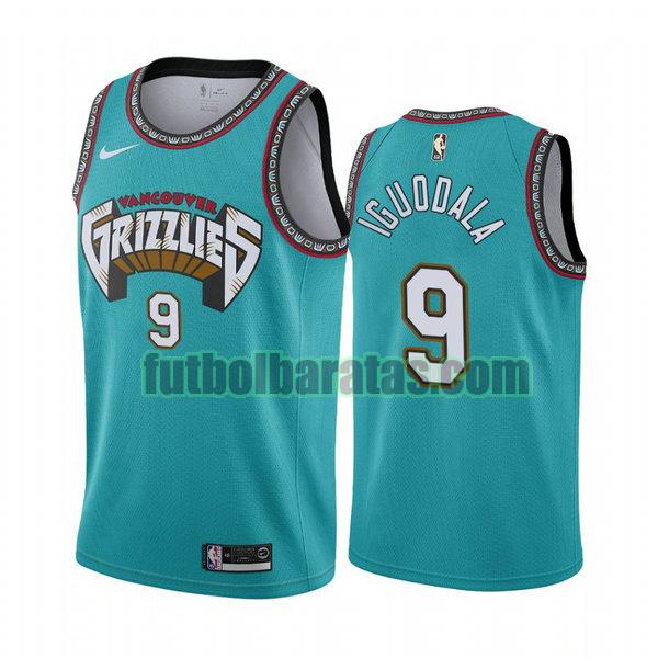 camiseta city edition 2020 andre iguodala 9 memphis grizzlies verde hombro