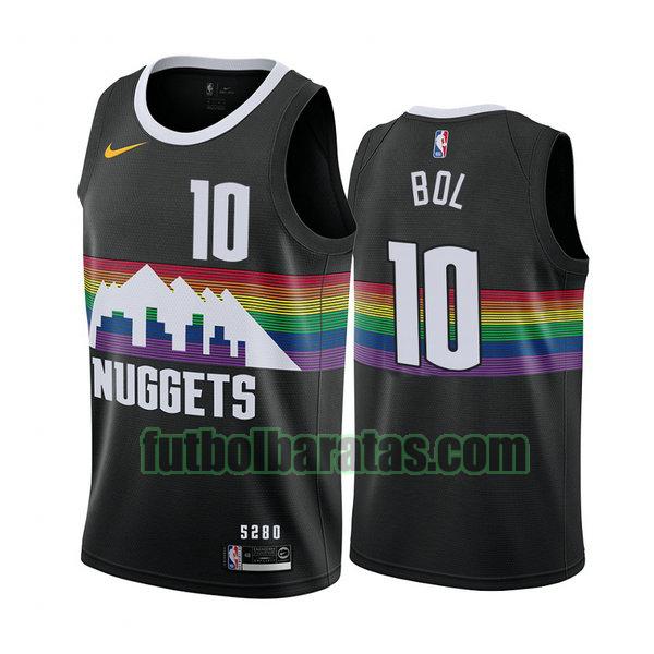 camiseta city edition 2020 bol bol 10 denver nuggets negro hombro