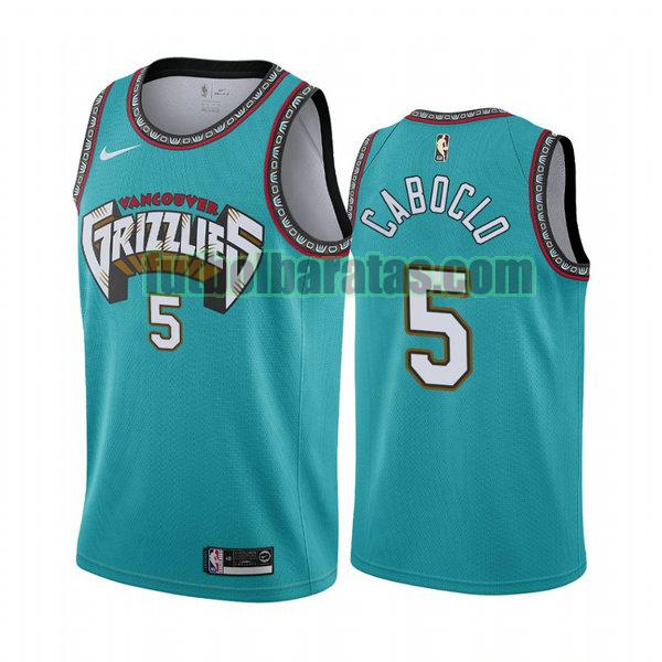 camiseta city edition 2020 bruno caboclo 5 memphis grizzlies verde hombro