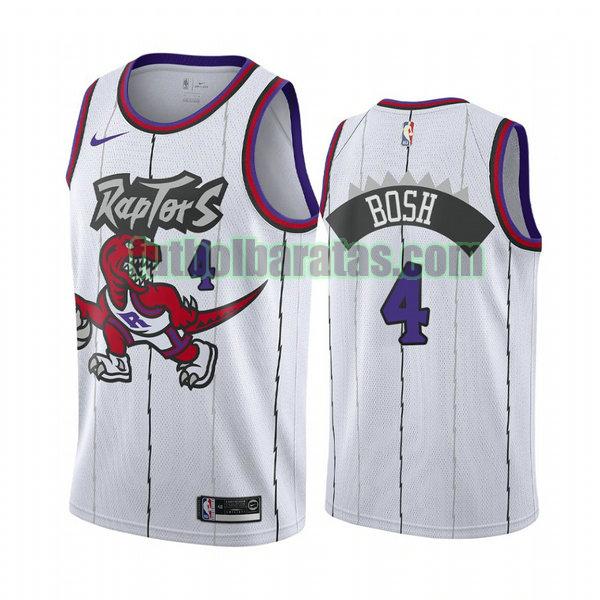 camiseta city edition 2020 chris bosh 4 toronto raptors blanco hombro