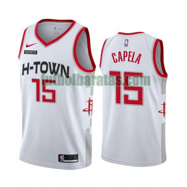 camiseta city edition 2020 clint capela 75 houston rockets blanco hombro