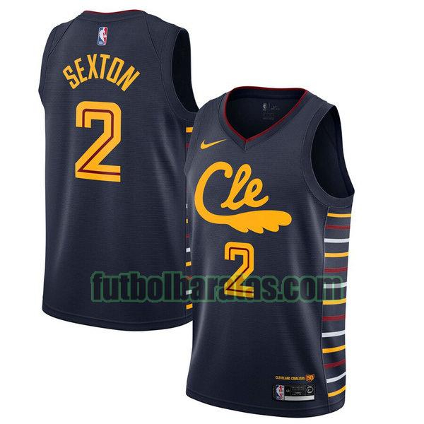 camiseta city edition 2020 collin sexton 2 cleveland cavaliers marina hombro