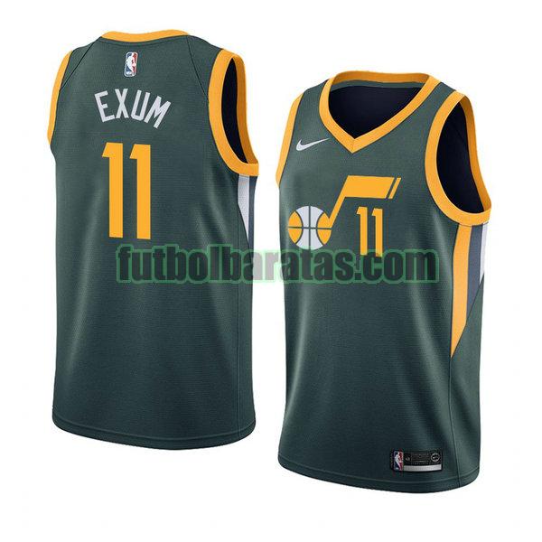 camiseta city edition 2020 dante exum 11 utah jazz verde hombro