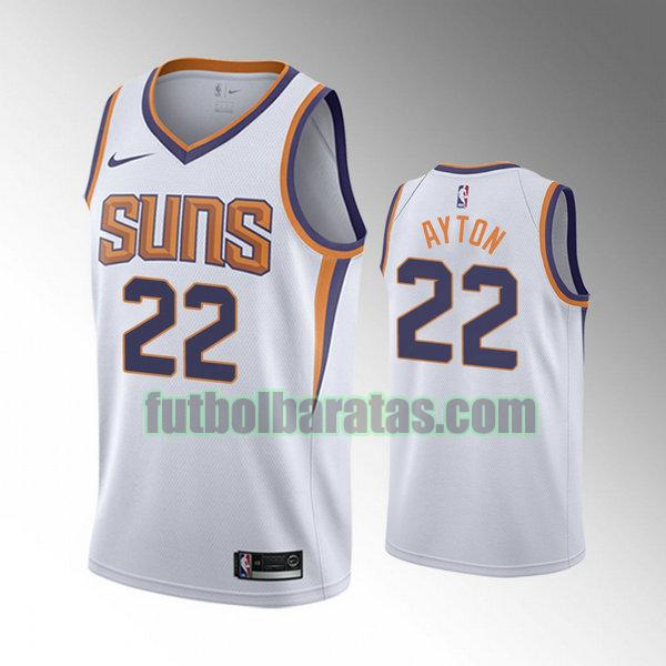 camiseta city edition 2020 deandre ayton 22 phoenix suns blanco hombro