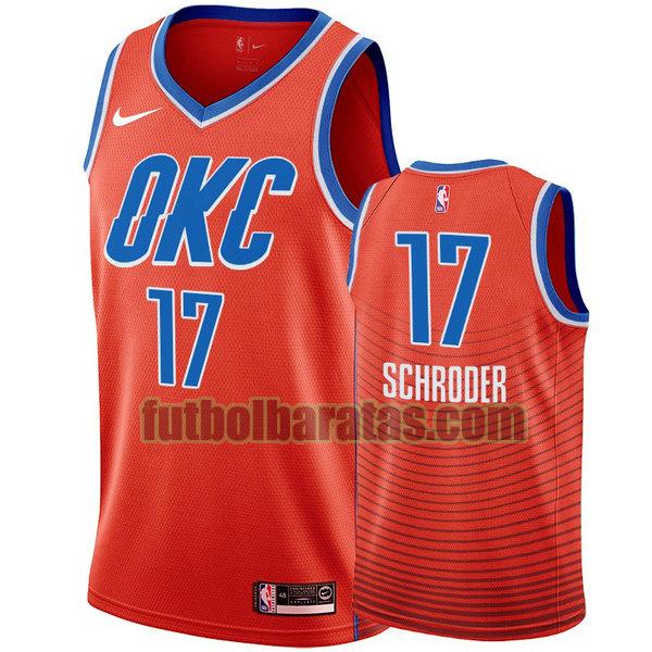 camiseta city edition 2020 dennis schroder 17 oklahoma city thunder naranja hombro