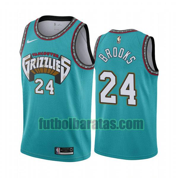 camiseta city edition 2020 dillon brooks 24 memphis grizzlies verde hombro