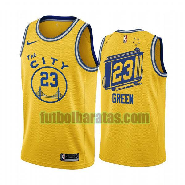 camiseta city edition 2020 draymond green 23 golden state warriors amarillo hombro