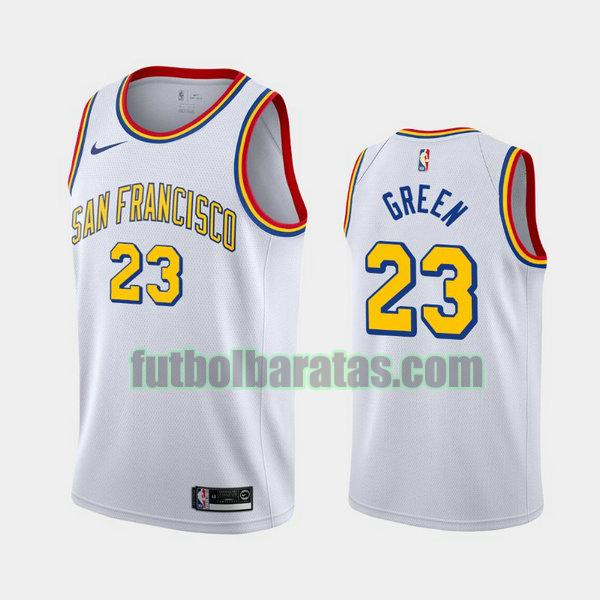 camiseta city edition 2020 draymond green 23 golden state warriors blanco hombro