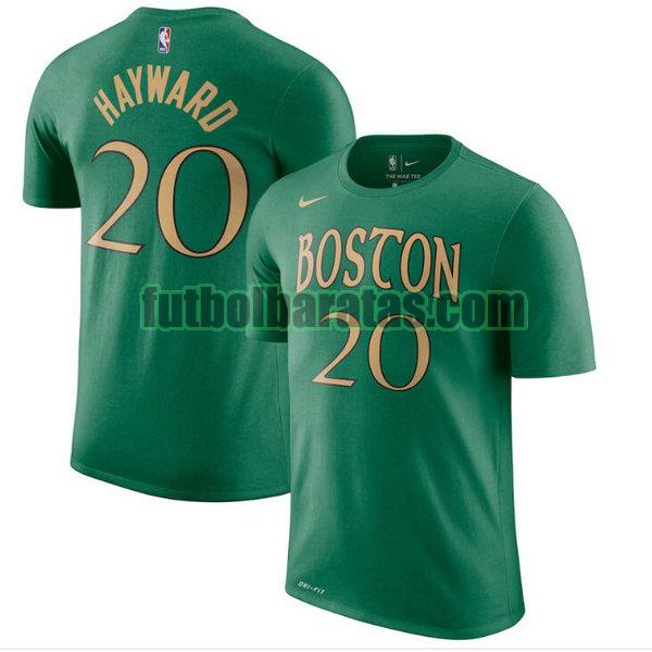 camiseta city edition 2020 gordon hayward 20 boston celtics verde hombro