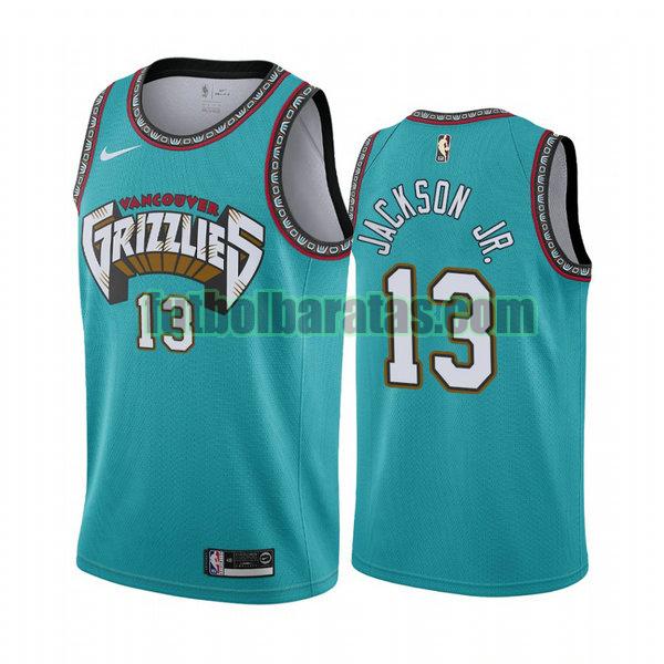 camiseta city edition 2020 jaren jackson jr. 13 memphis grizzlies verde hombro