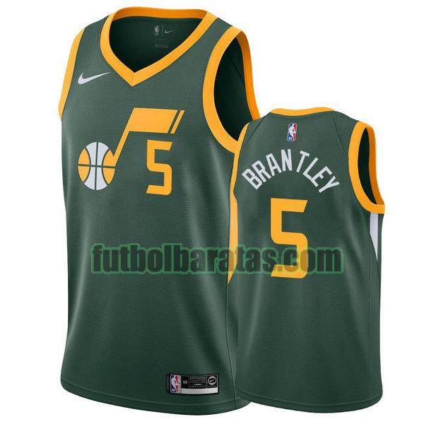 camiseta city edition 2020 jarrell brantley 5 utah jazz verde hombro