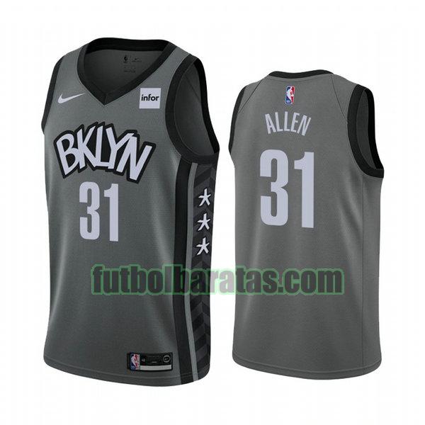 camiseta city edition 2020 jarrett allen 31 brooklyn nets gris hombro