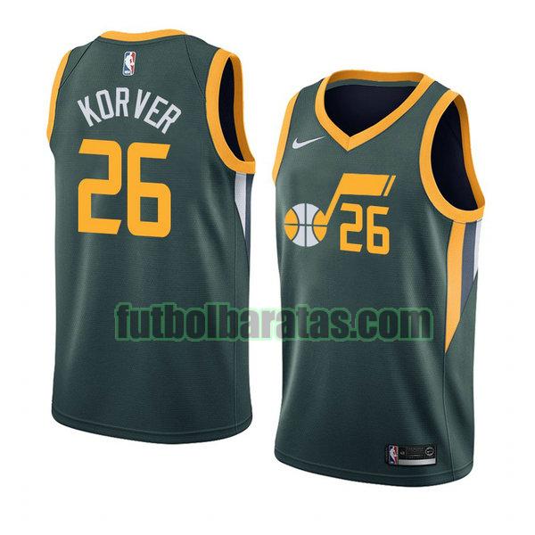 camiseta city edition 2020 kyle korver 26 utah jazz verde hombro