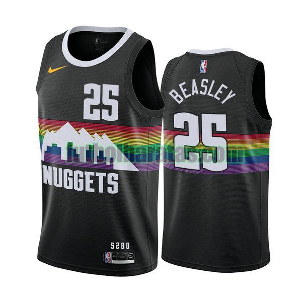 camiseta city edition 2020 malik beasley 25 denver nuggets negro hombro