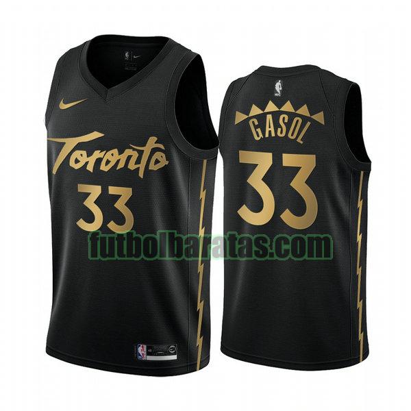 camiseta city edition 2020 marc gasol 33 toronto raptors negro hombro