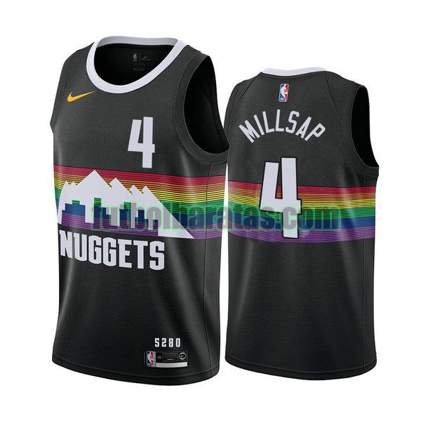 camiseta city edition 2020 paul millsap 4 denver nuggets negro hombro