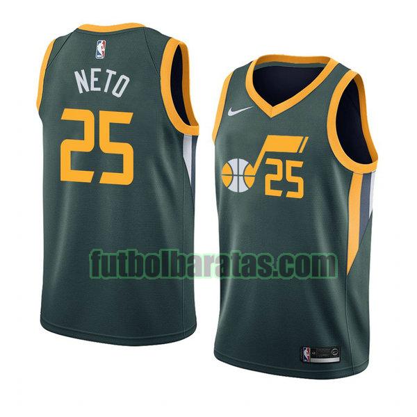 camiseta city edition 2020 raul neto 25 utah jazz verde hombro