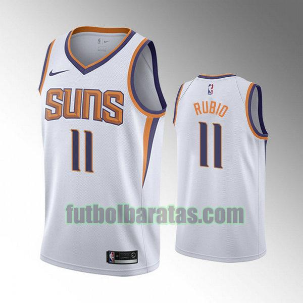 camiseta city edition 2020 ricky rubio 11 phoenix suns blanco hombro