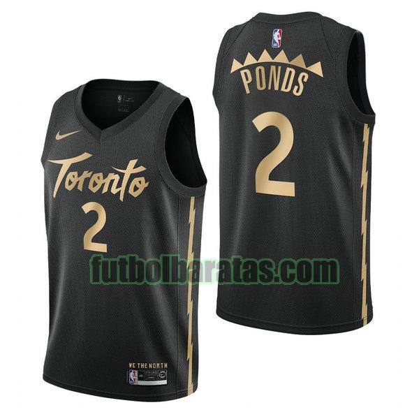 camiseta city edition 2020 shamorie ponds 2 toronto raptors negro hombro