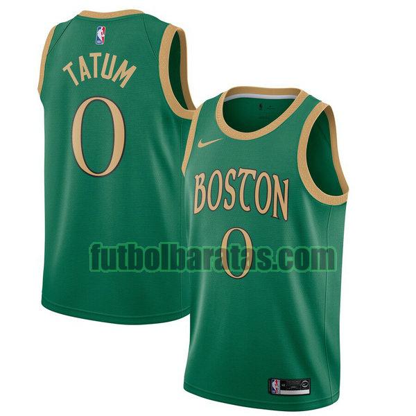 camiseta city edition 2020 tatum 0 boston celtics verde hombro