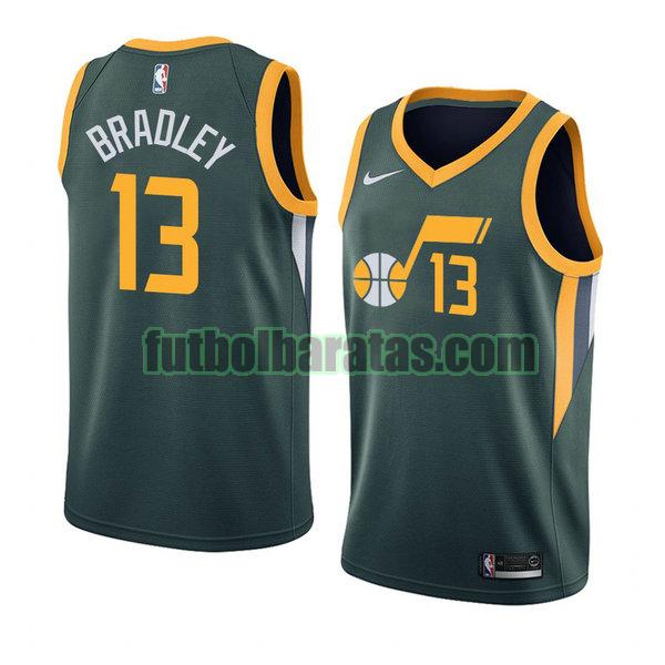 camiseta city edition 2020 tony bradley 13 utah jazz verde hombro