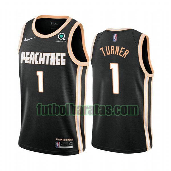 camiseta city edition 2020 turner 1 atlanta hawks negro hombro