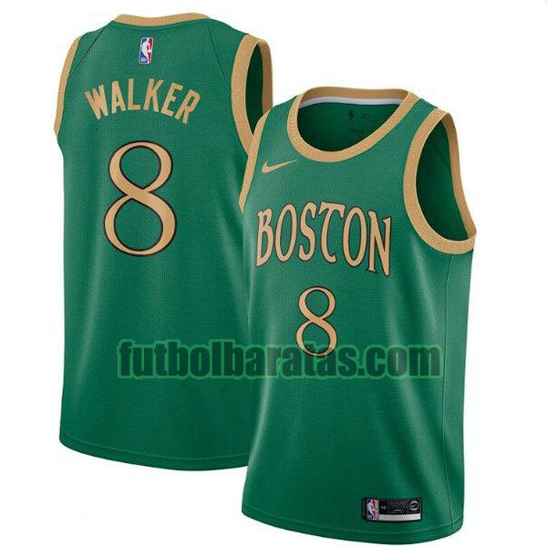 camiseta city edition 2020 walker 8 boston celtics verde hombro