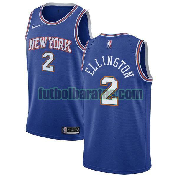 camiseta city edition 2020 wayne ellington 2 new york knicks azul hombro