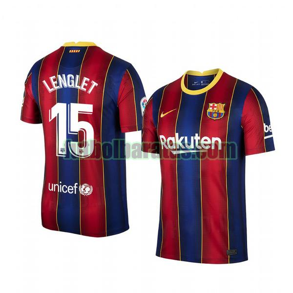 camiseta clement lenglet 15 camiseta barcelona 2020-2021 primera