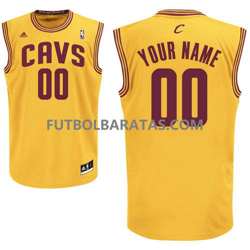 camiseta cleveland cavaliers 2017 Personalizar amarillo