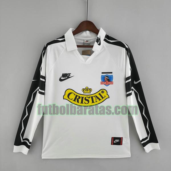 camiseta colo-colo 1995 blanco negro primera ml